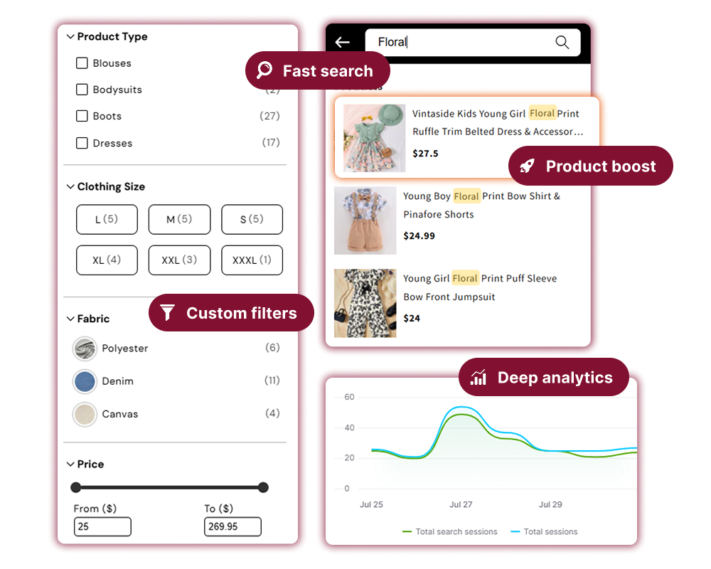Findter App Custom Filter and Search Hero Banner